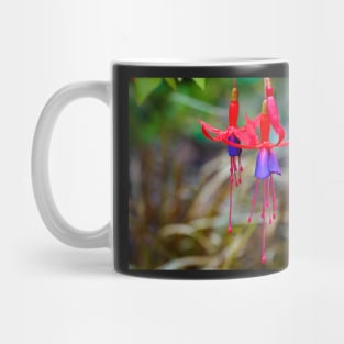 Fuchsia Flower - Dark Background Foliage Mug